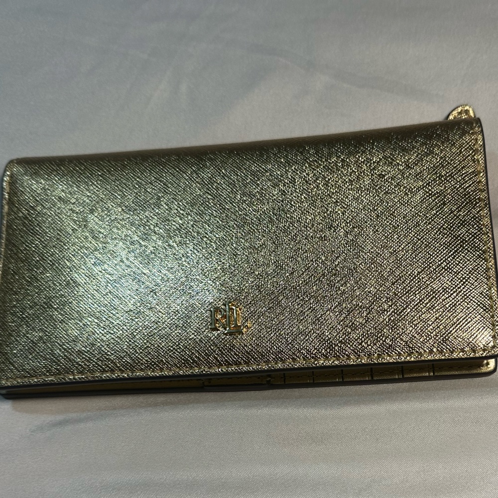 Ralph Lauren Gold Leather Wallet